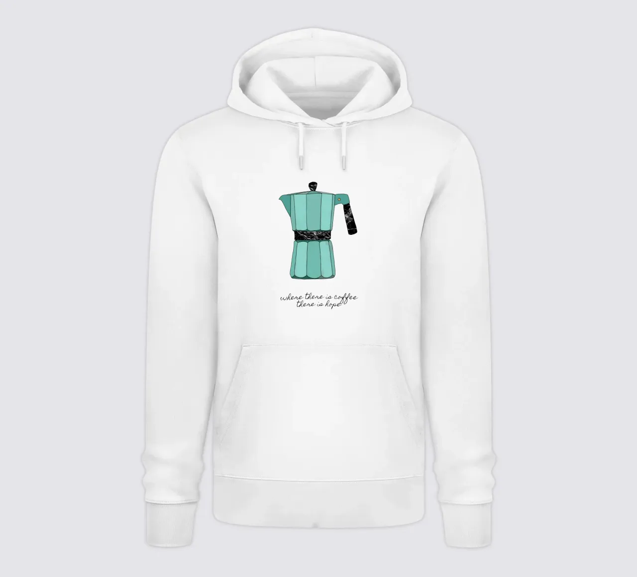 Dove c'è il caffè felpa con cappuccio da Orara Studio