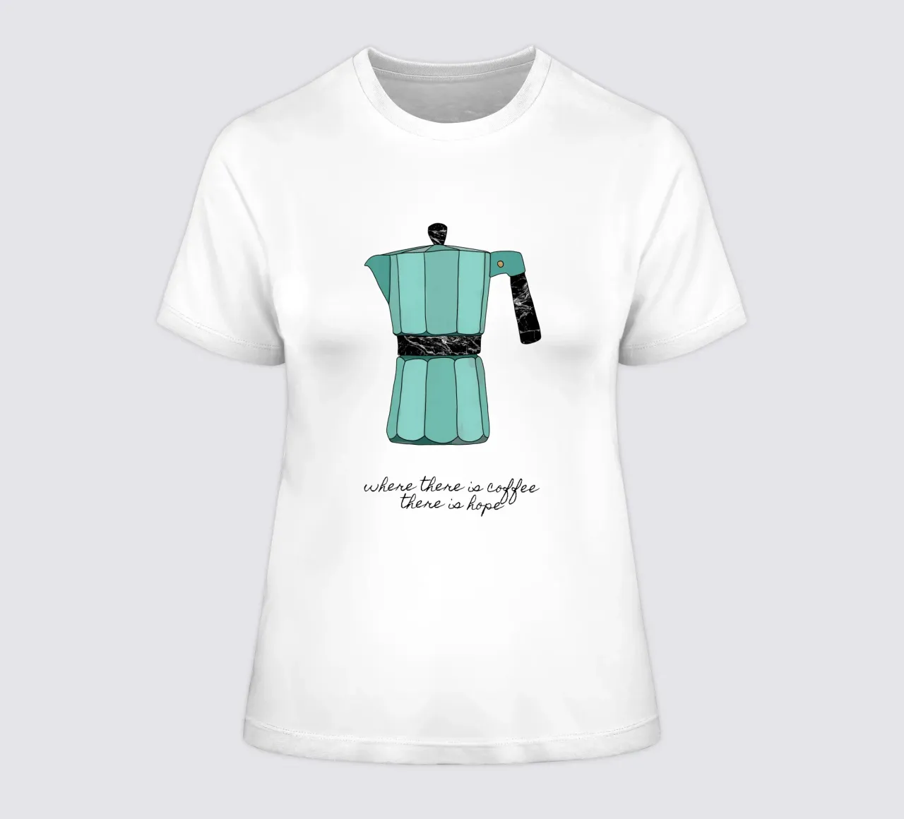 Dove c'è il caffè t-shirt da donna da Orara Studio
