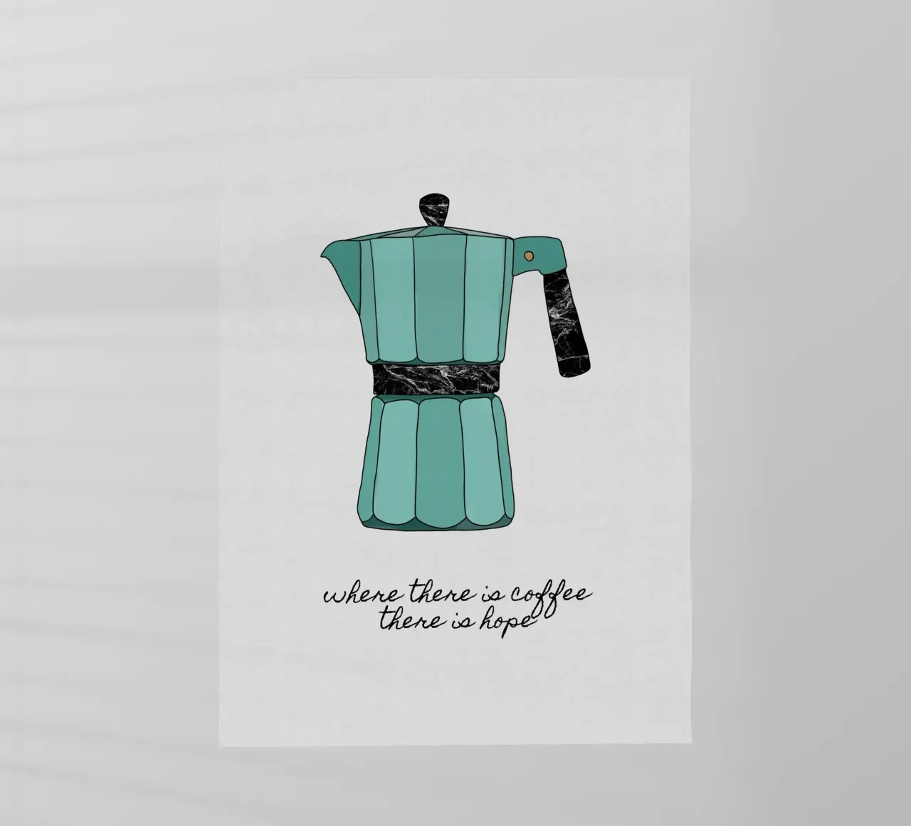 Dove c'è il caffè pellicola backlit da Orara Studio