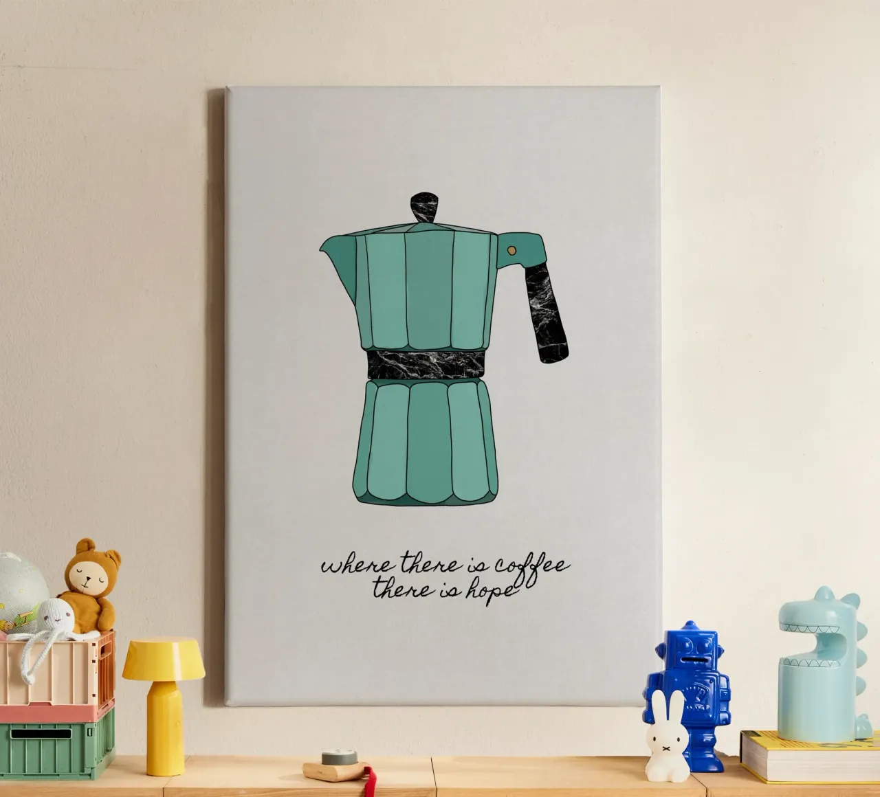 Dove c'è il caffè tela da Orara Studio