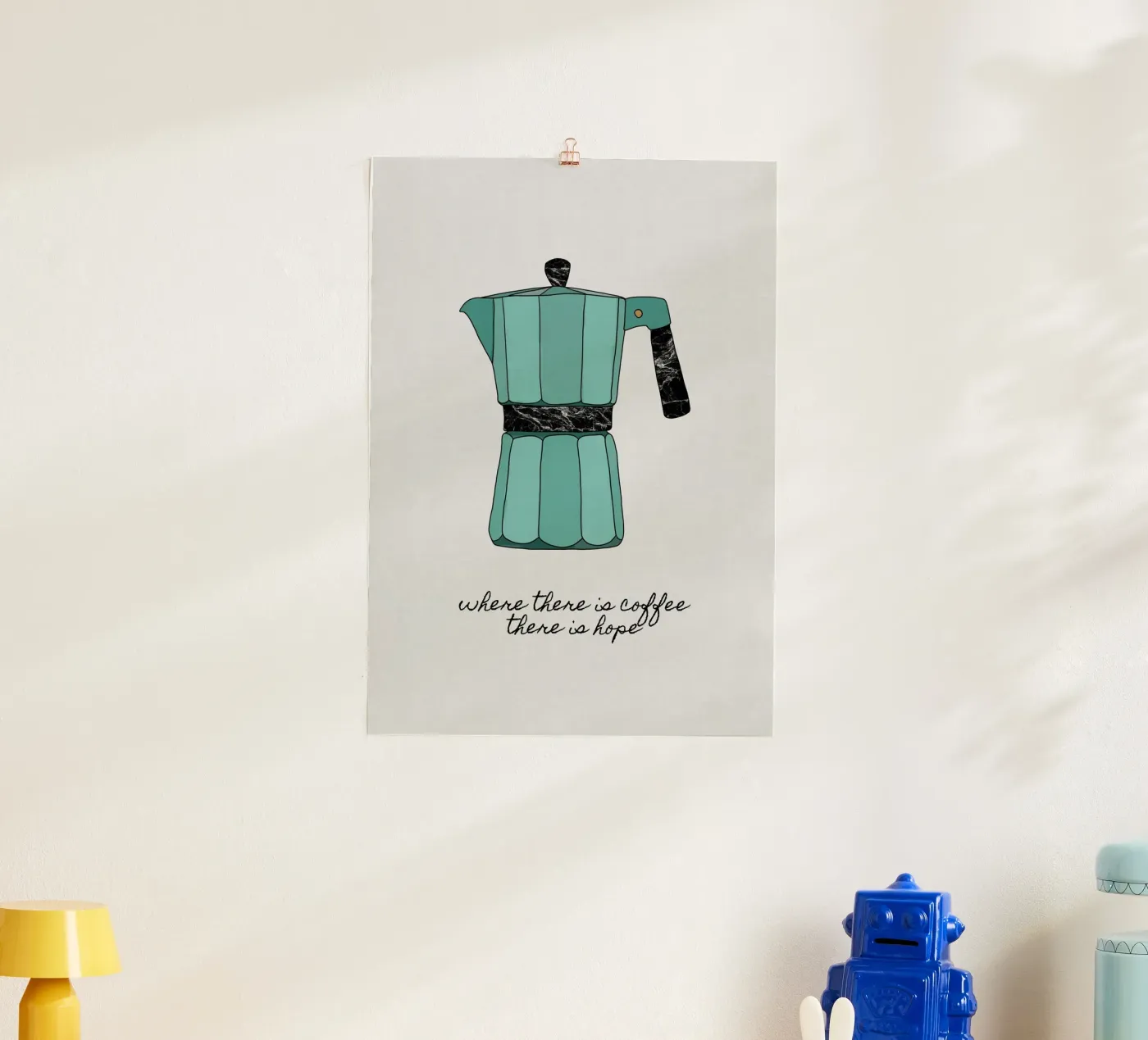 Dove c'è il caffè poster da Orara Studio