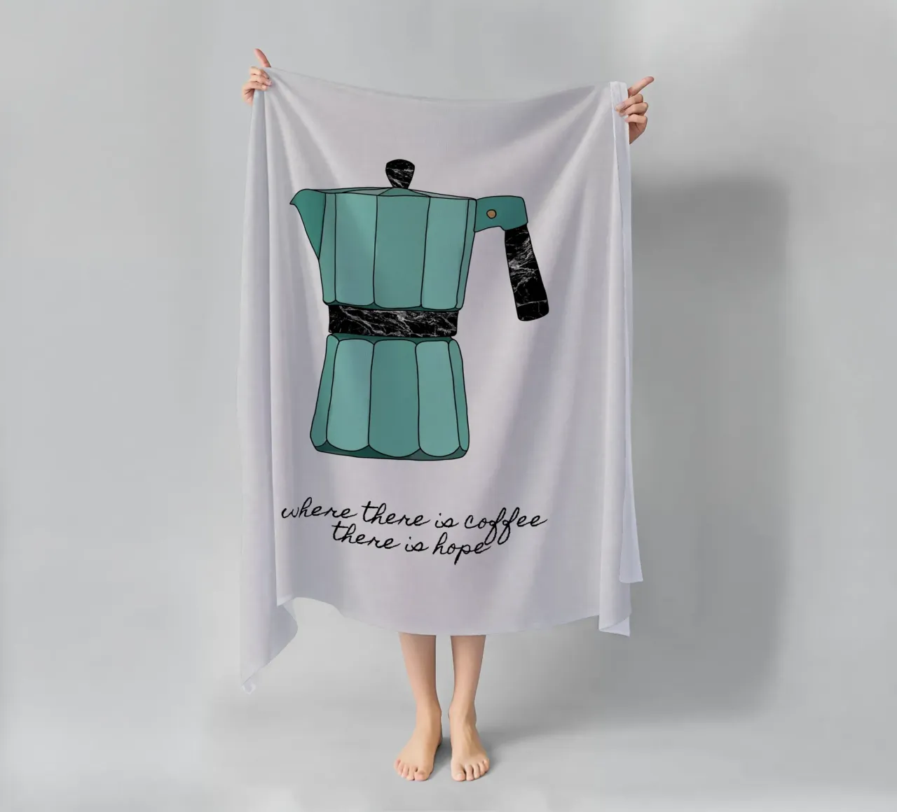 Dove c'è il caffè telo mare da Orara Studio