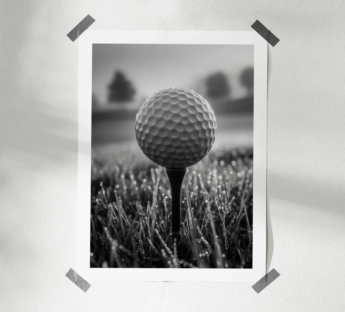 Ora del tee poster da Monochrome