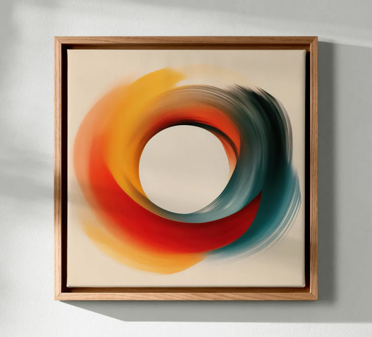 Retro colour swirl | The endless flow of time canvas by Autofocus