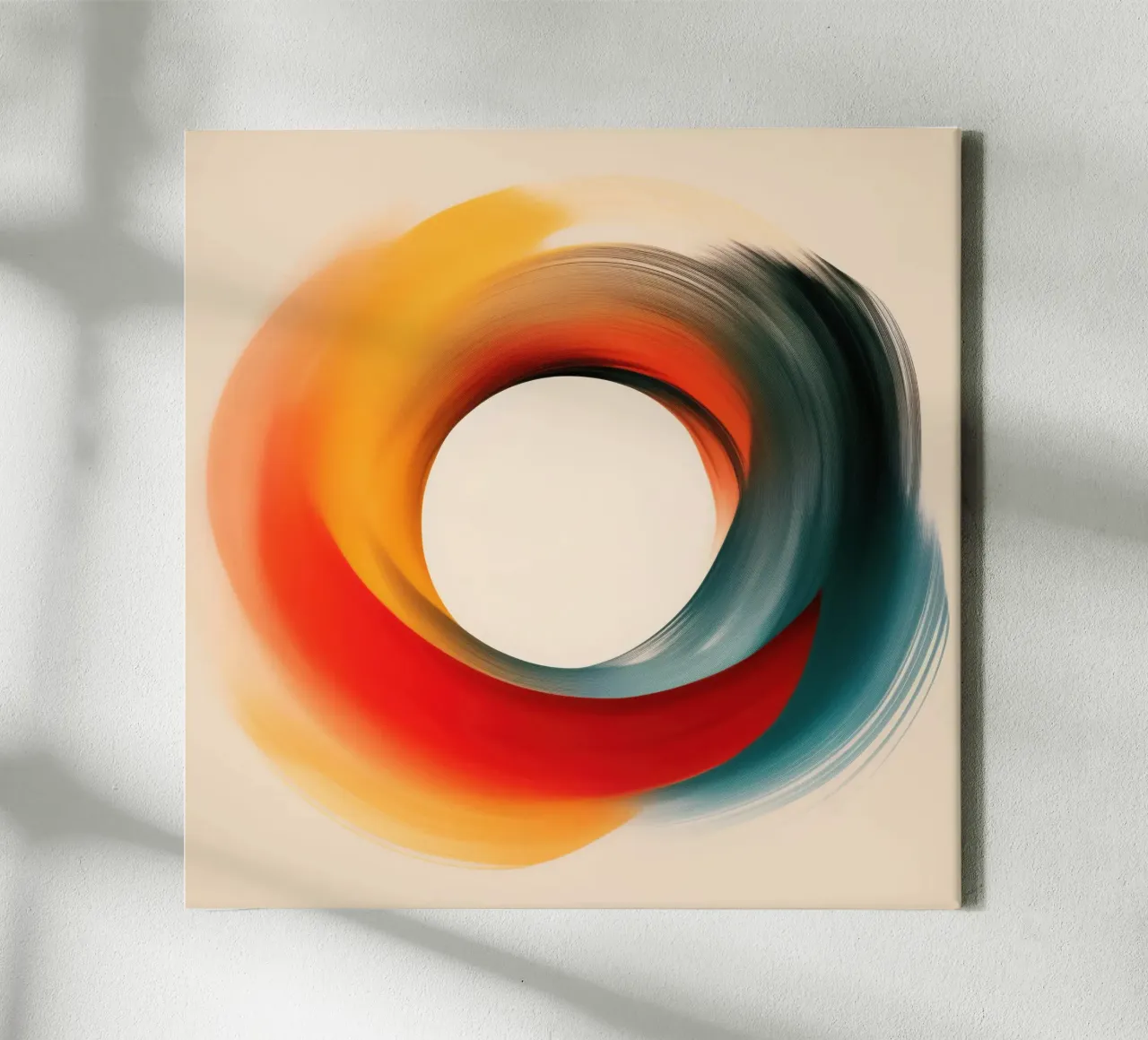 Retro colour swirl | The endless flow of time canvas by Autofocus