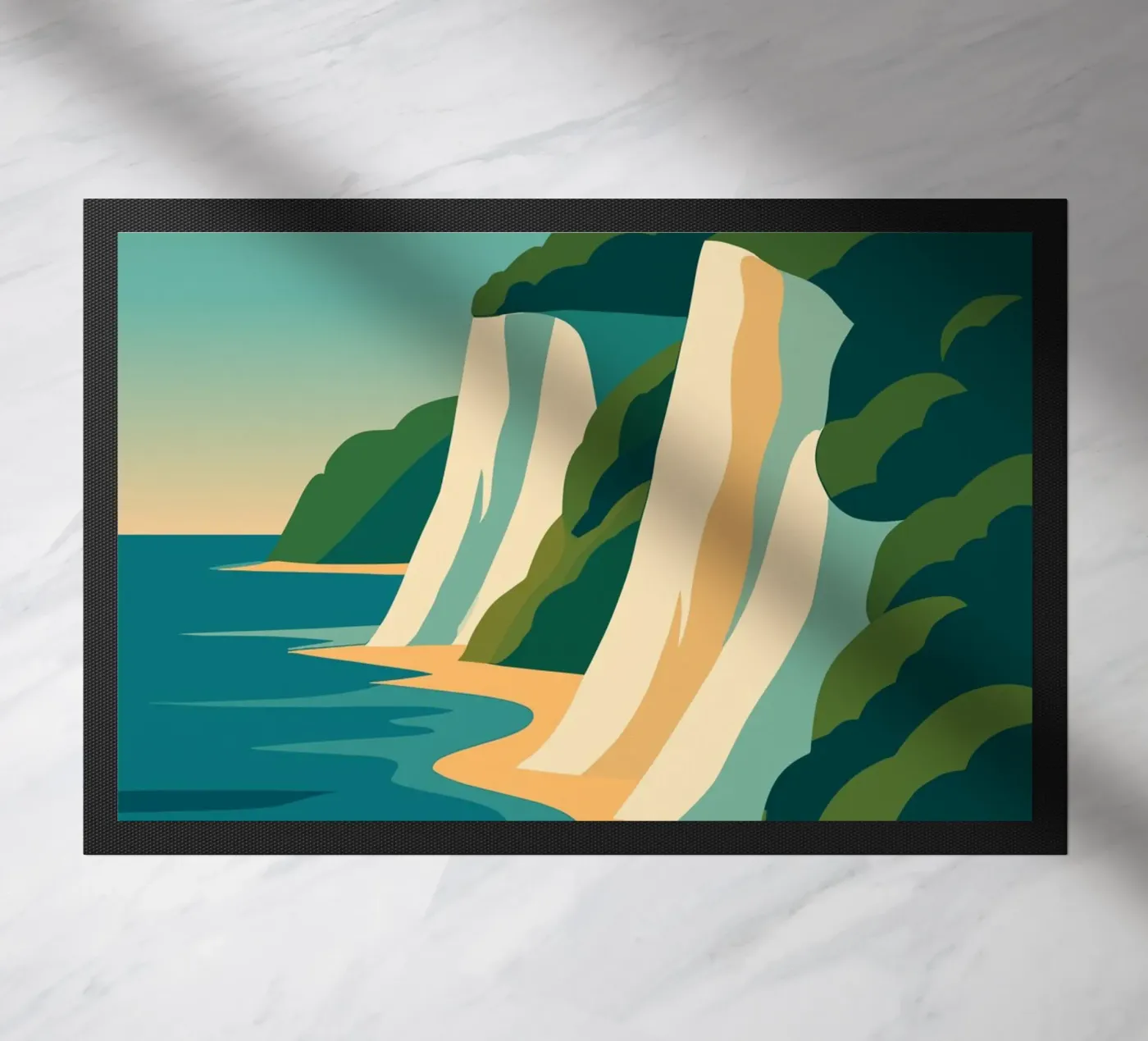 Rügen deurmat van minimalist designs