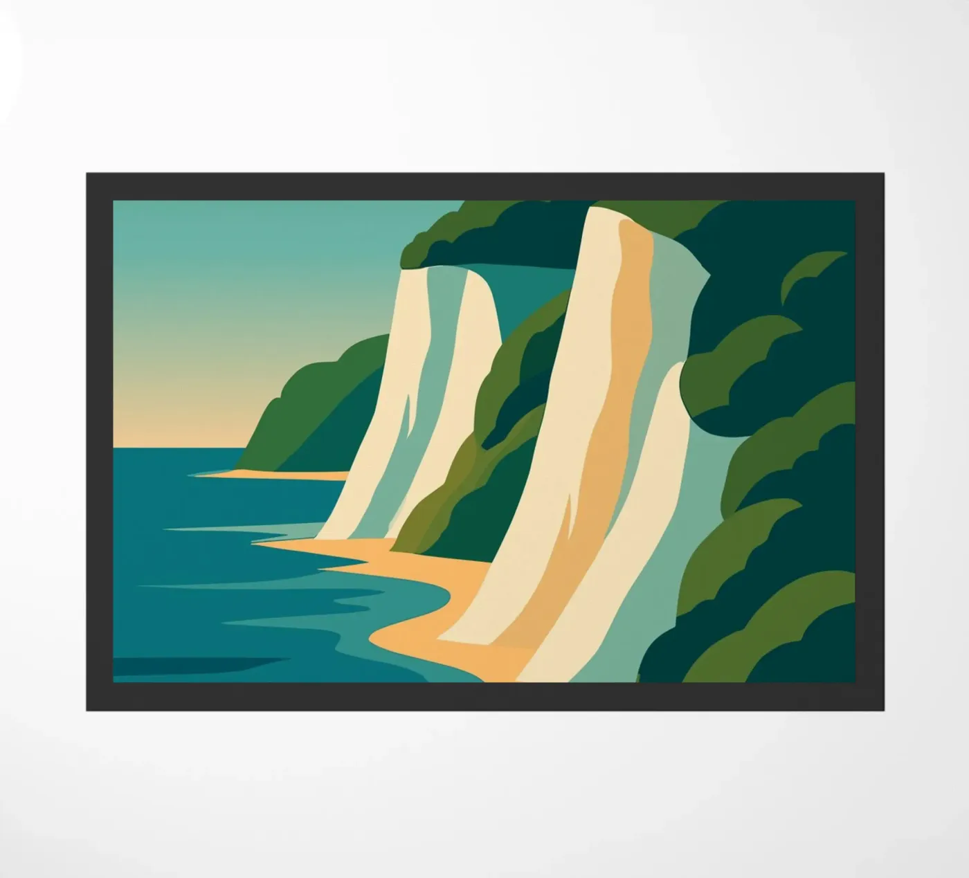 Rügen deurmat van minimalist designs