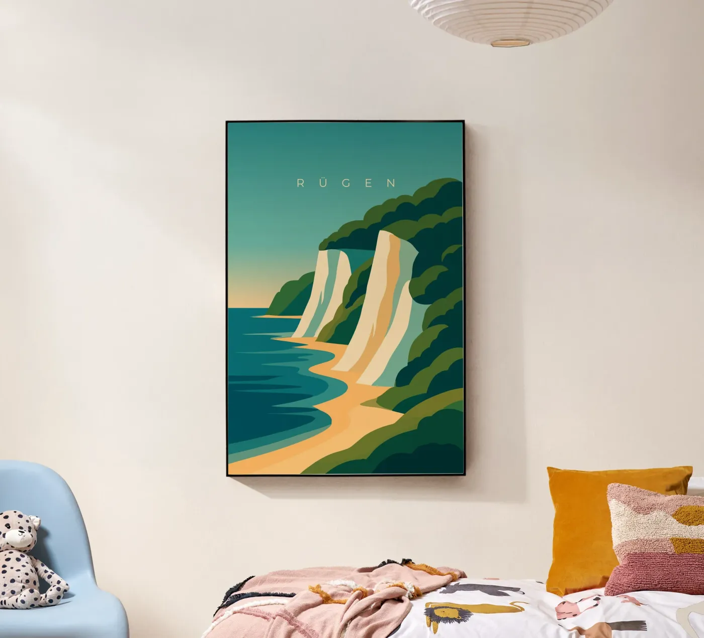 Rügen acryl van minimalist designs