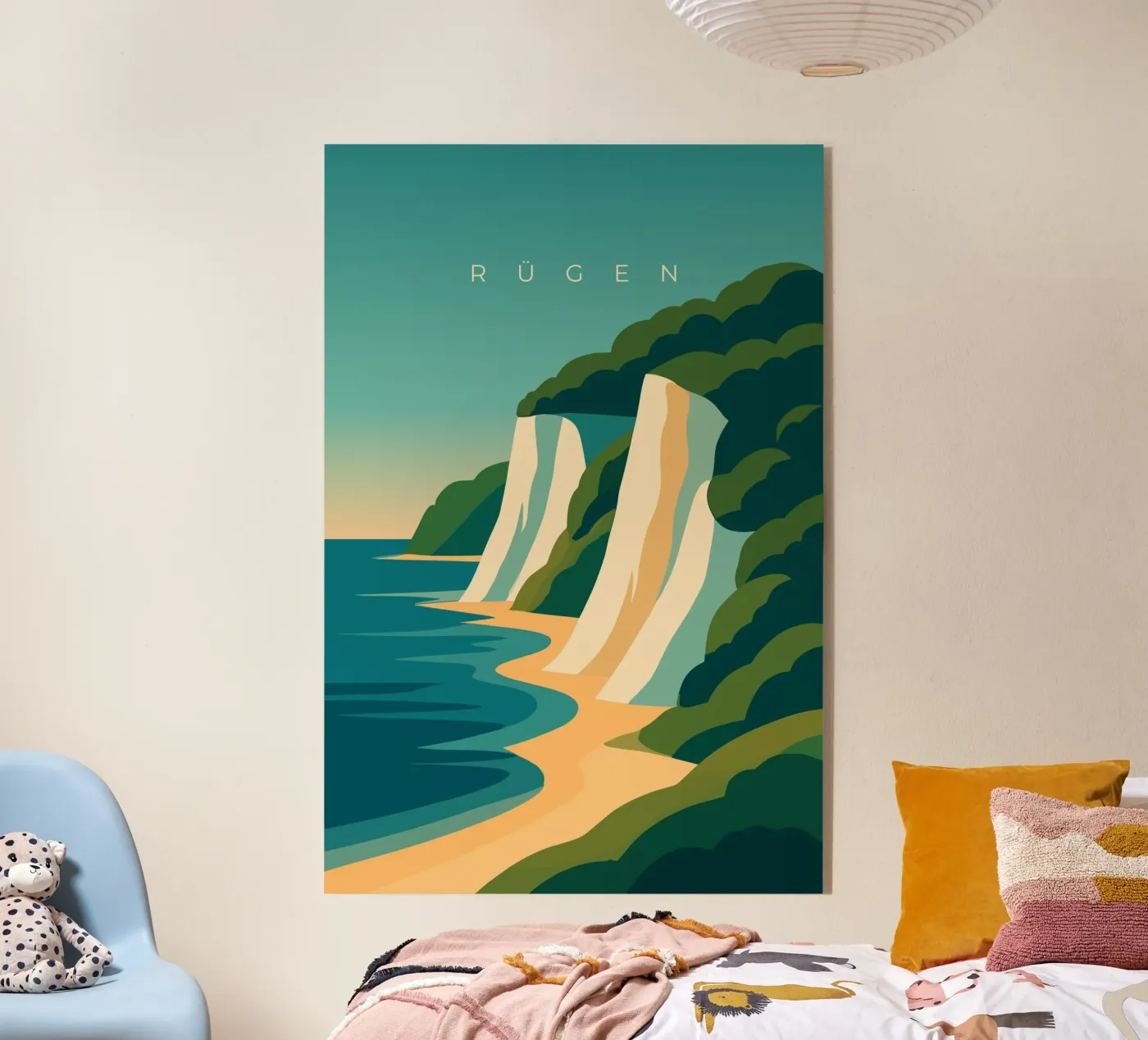 Rügen acryl van minimalist designs