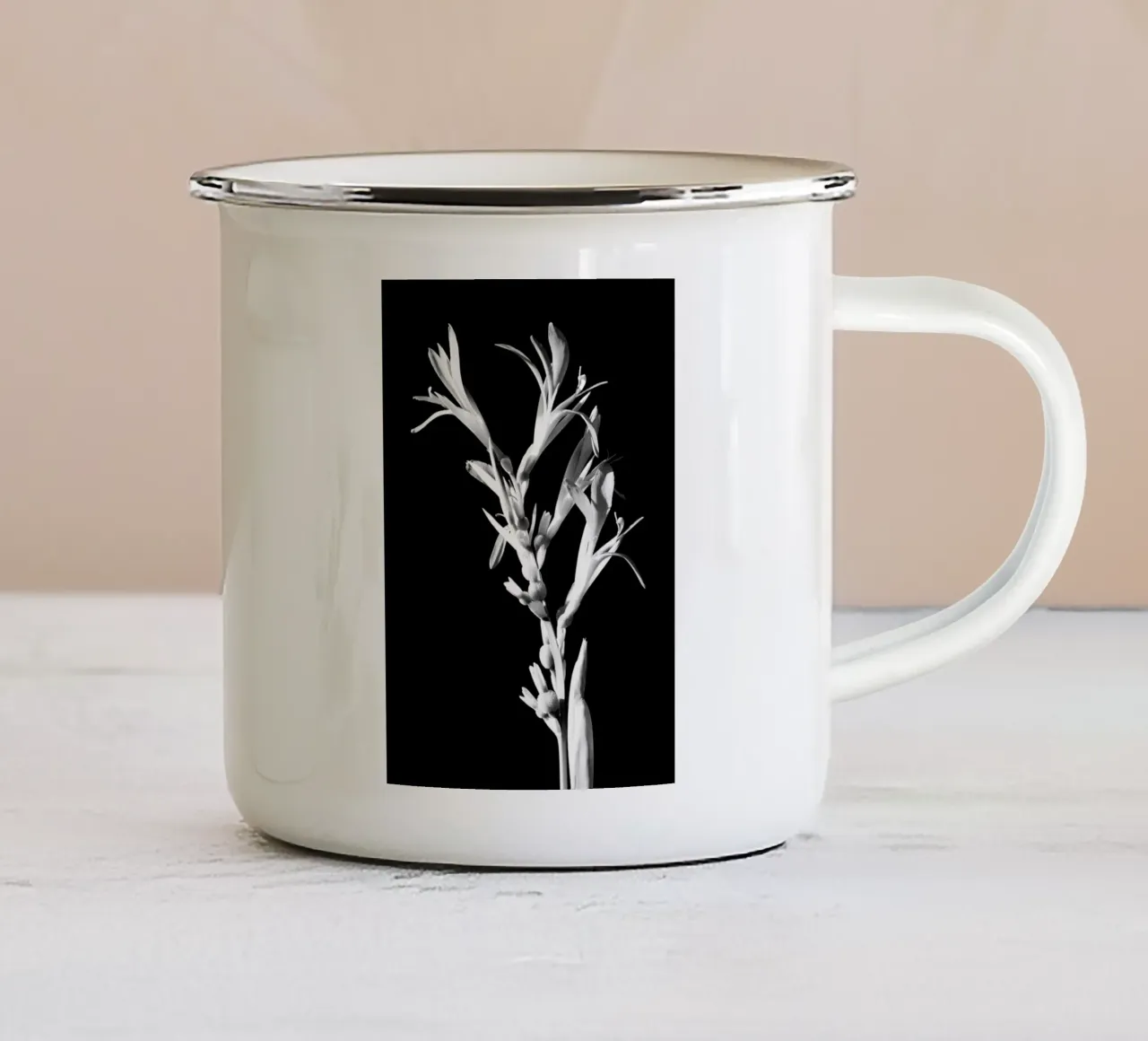 Studi sulla flora #2 tazza in smalto da rafael campezato