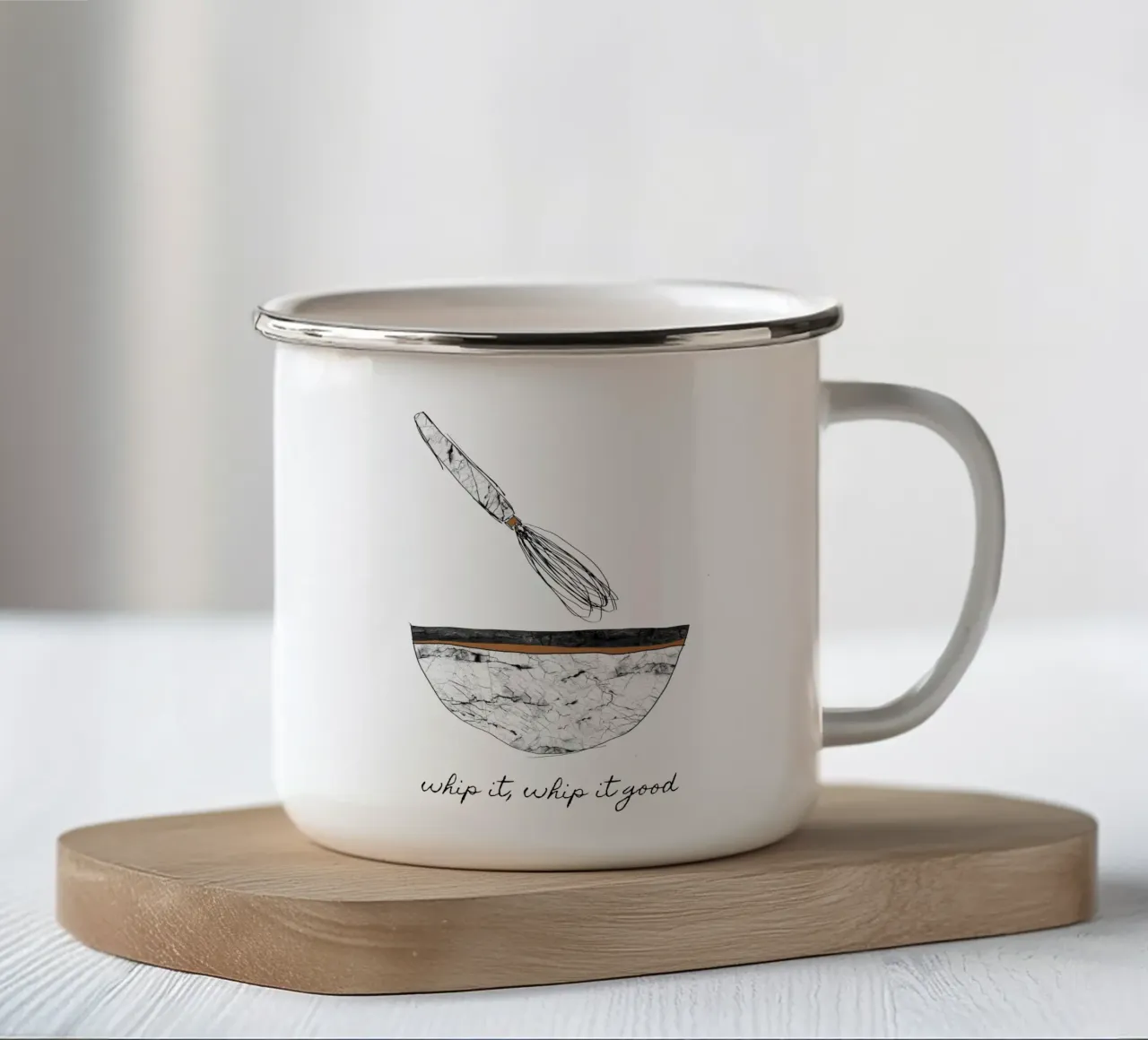 Frusta bene tazza in smalto da Orara Studio