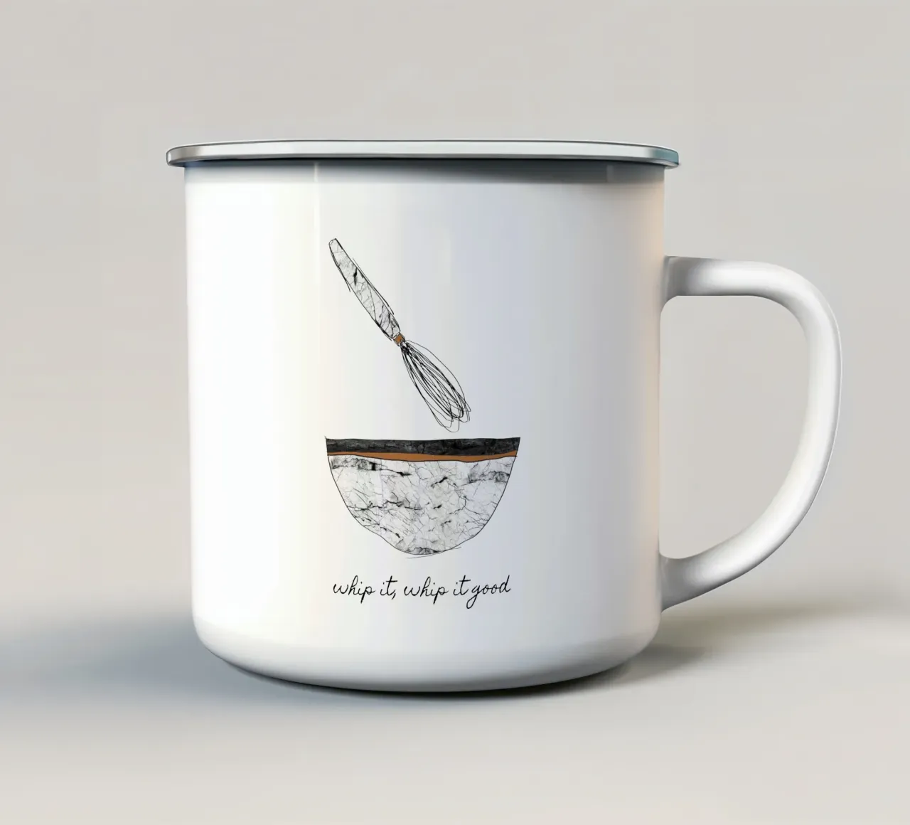 Frusta bene tazza in smalto da Orara Studio