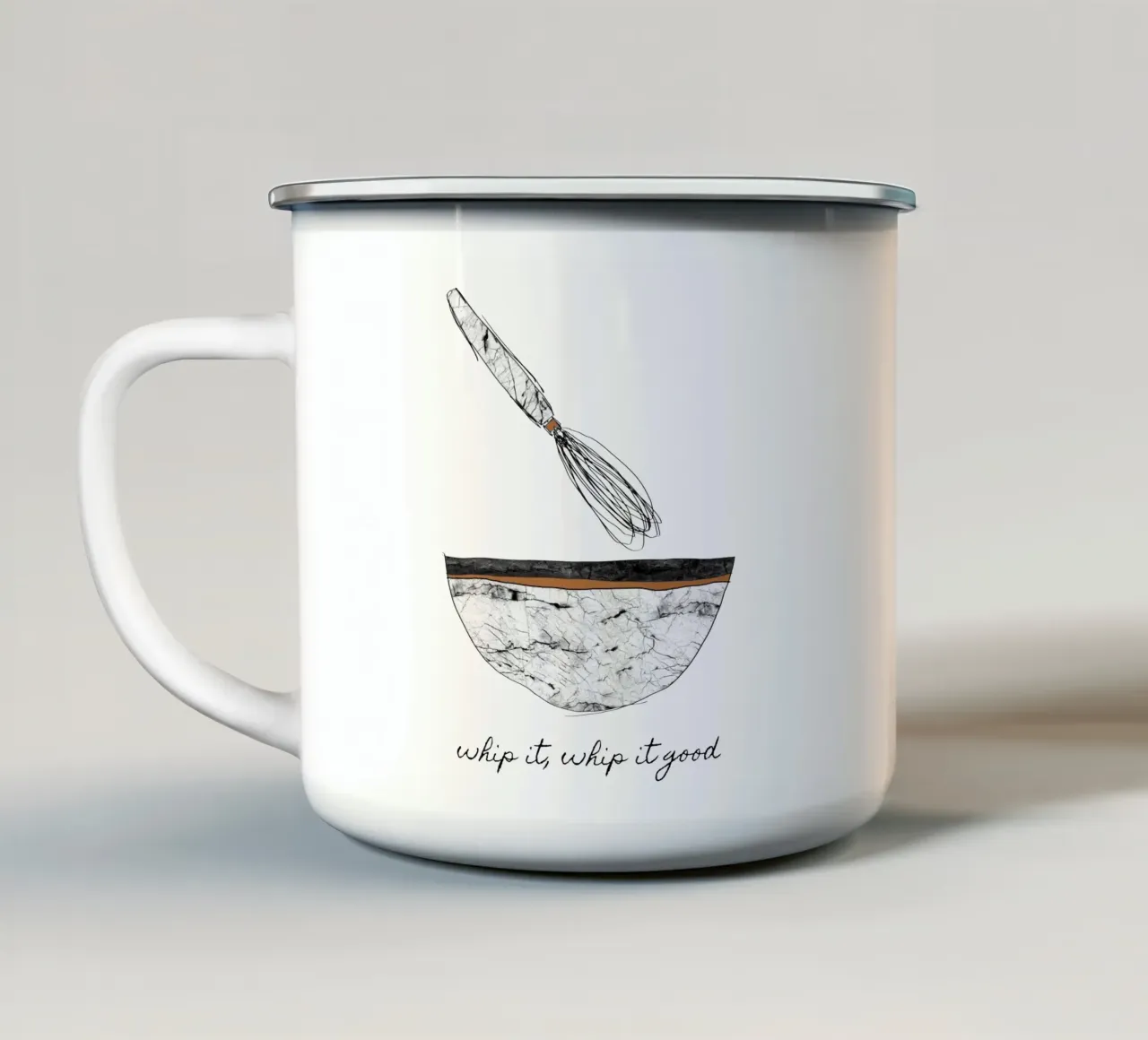 Frusta bene tazza in smalto da Orara Studio