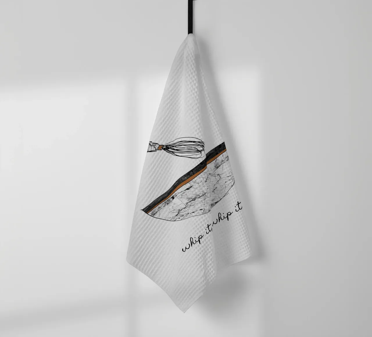 Whip It Good tea towel by Orara Studio