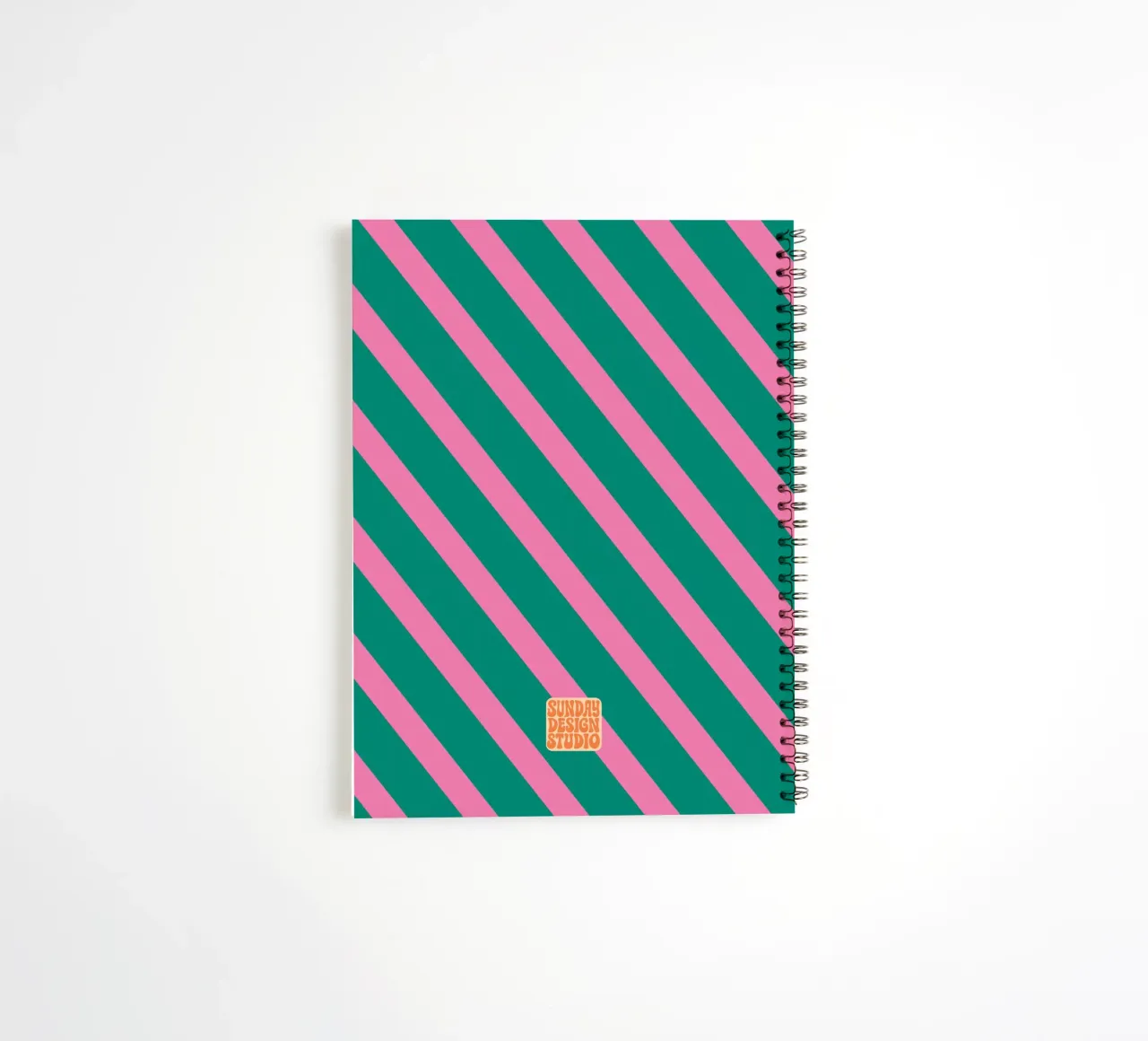 Stripe Pattern Notebook spiral notebook by Sunday Design Studio