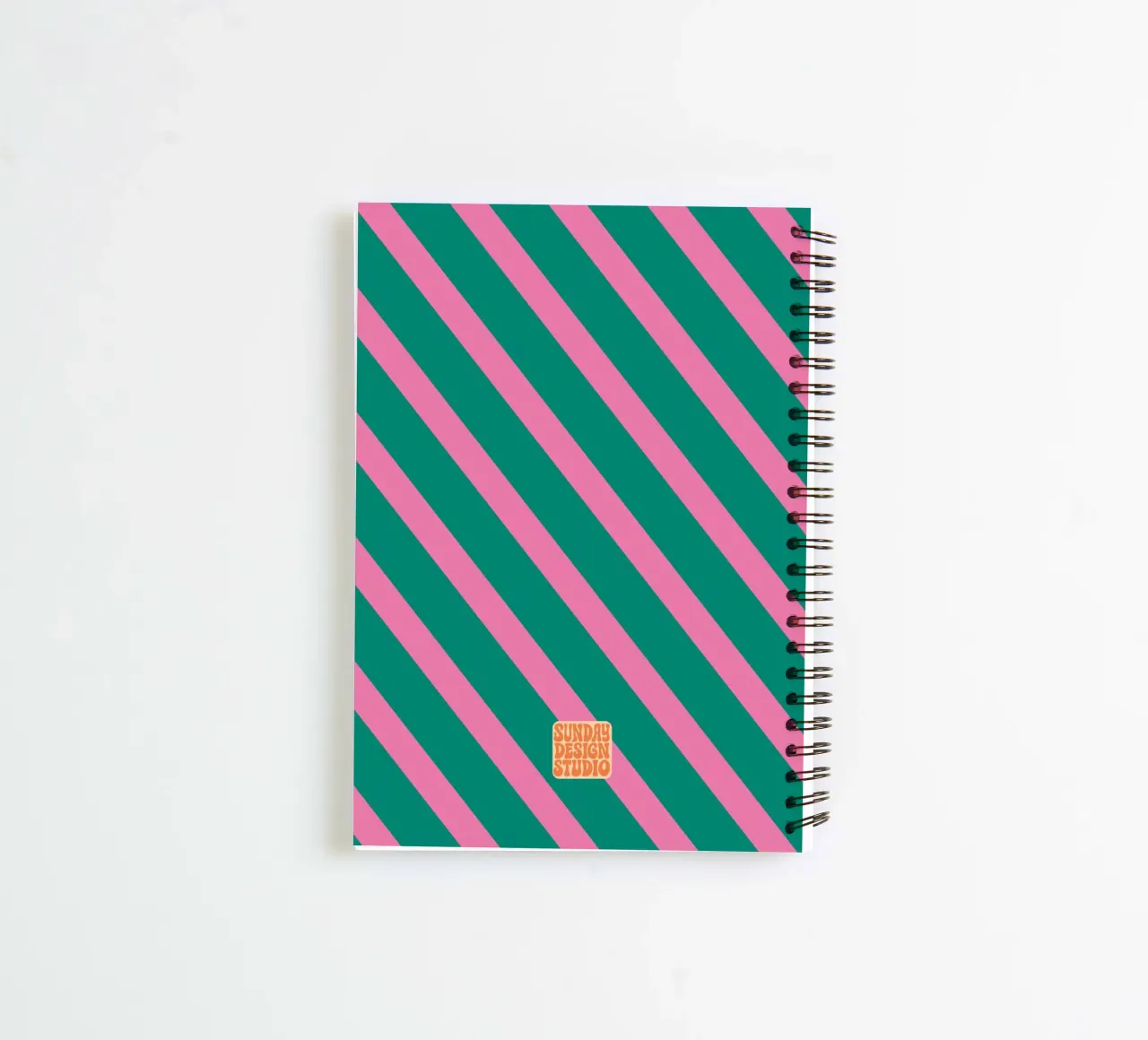 Stripe Pattern Notebook spiral notebook by Sunday Design Studio