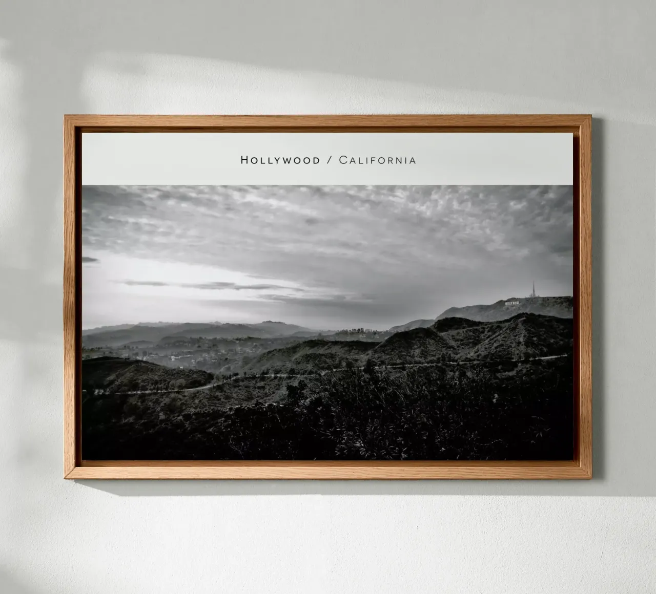 Hollywood B&W canvas with Floater frame by In Full Color