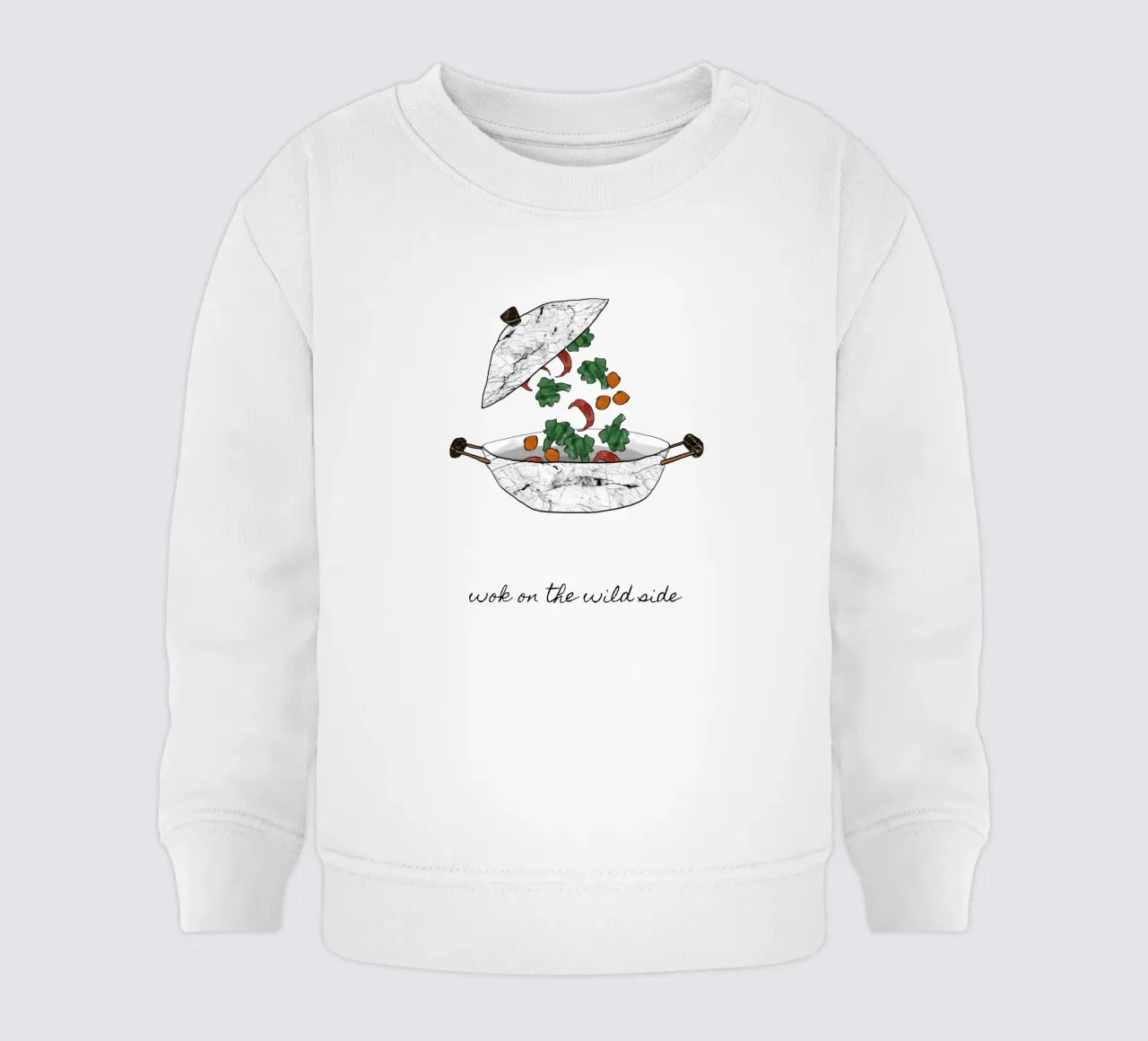 Wok On The Wild Side felpa neonato da Orara Studio