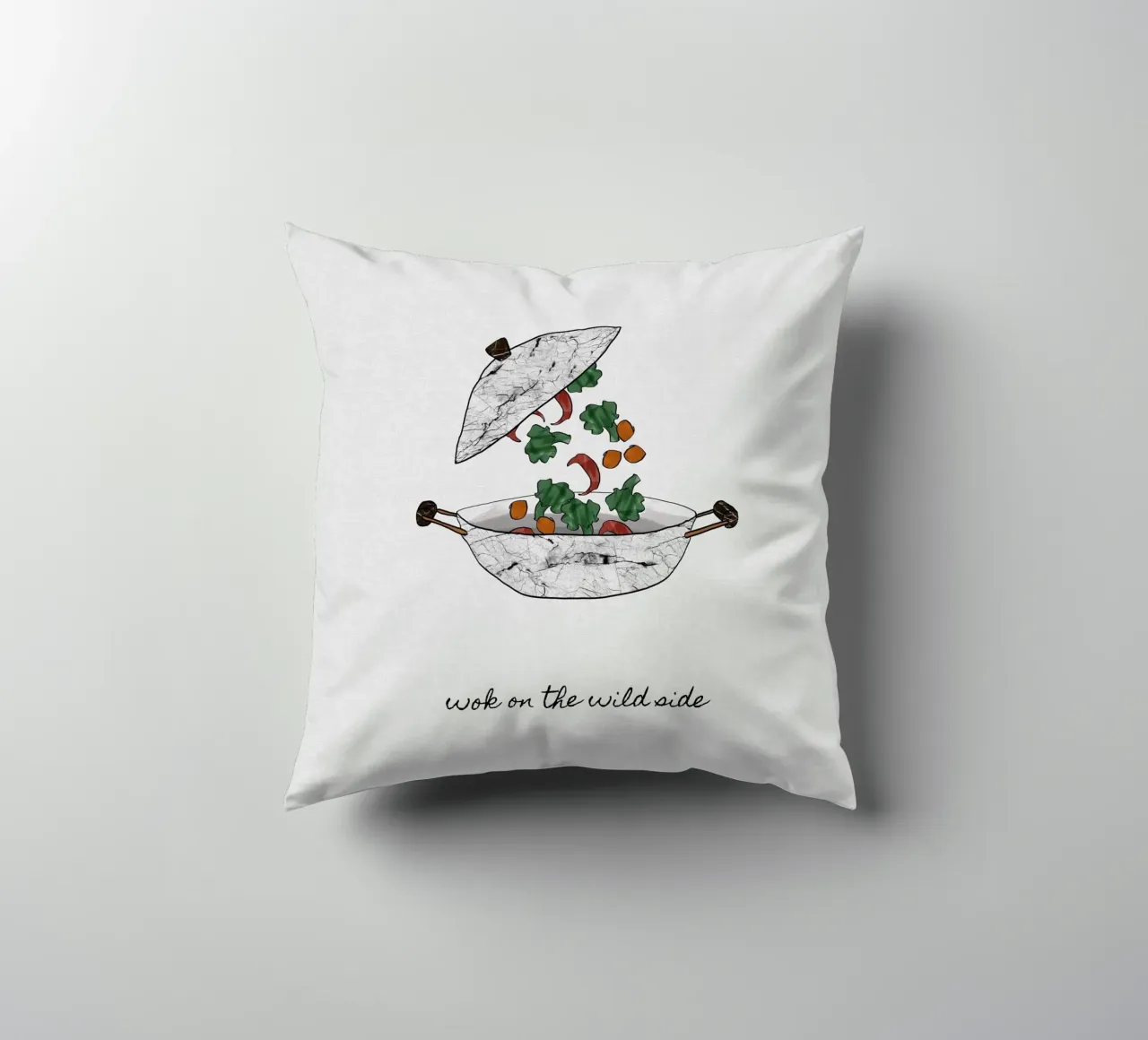 Wok On The Wild Side cuscino da Orara Studio