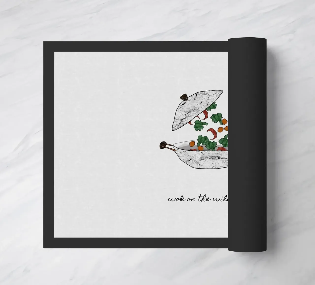 Wok On The Wild Side felpudo de Orara Studio