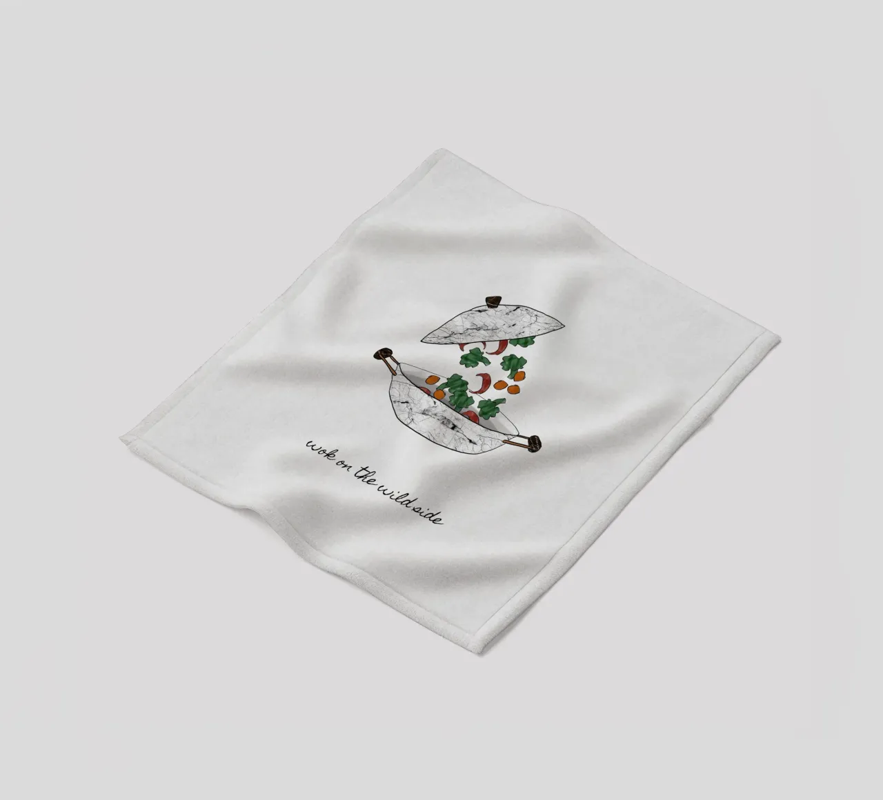 Wok On The Wild Side coperta in pile da Orara Studio