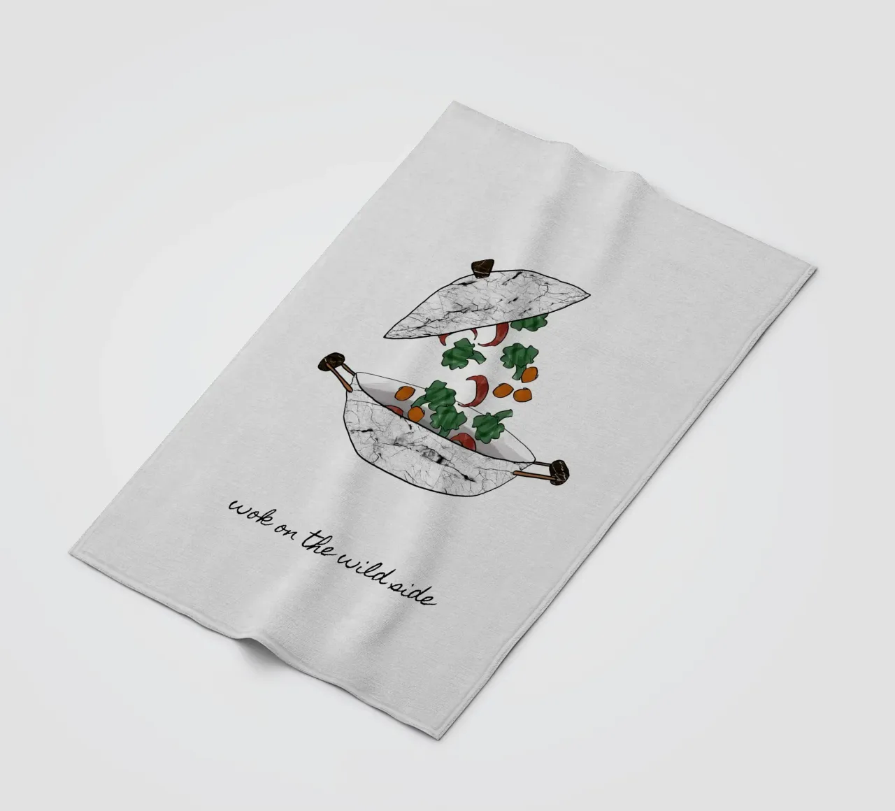 Wok On The Wild Side coperta in pile da Orara Studio