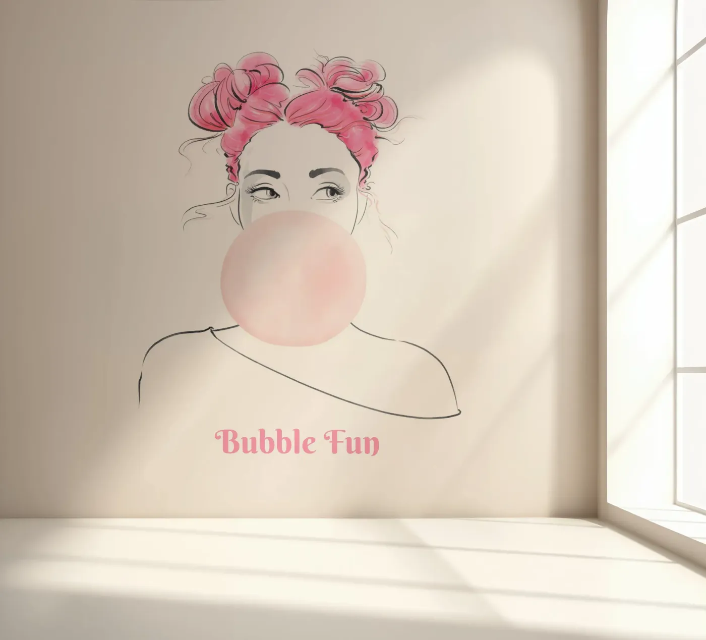 Bubble Fun fotobehang van Andrea Dölling