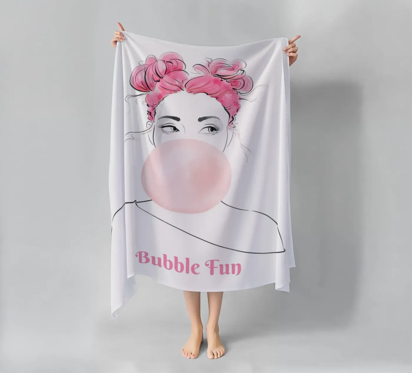 Bubble Fun Strandtuch von Andrea Dölling