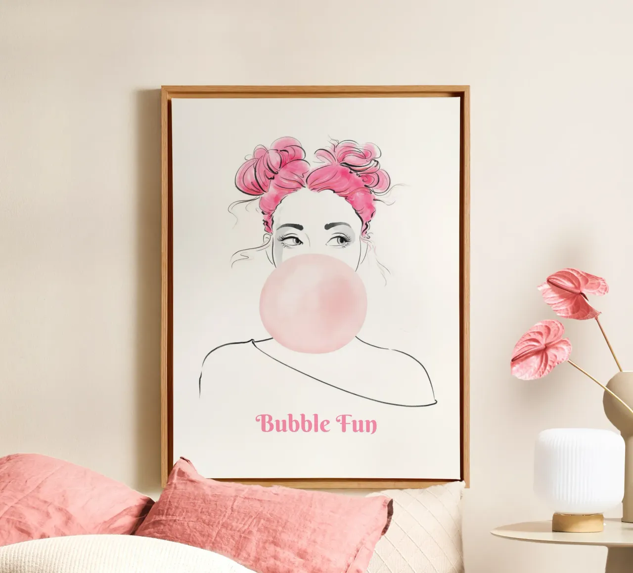 Bubble Fun canvas by Andrea Dölling