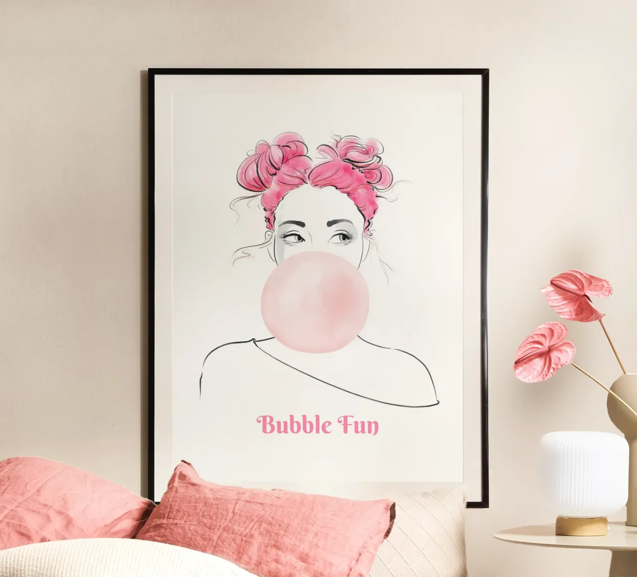 Bubble Fun poster by Andrea Dölling