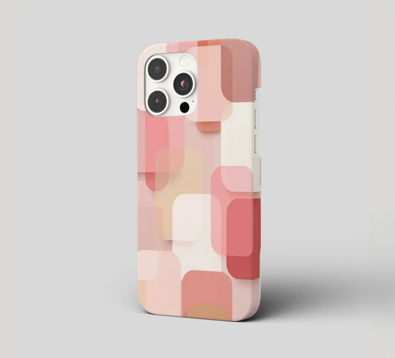 Soft Pink Overlapping Shapes Modern Pattern iphone case by StudioVO