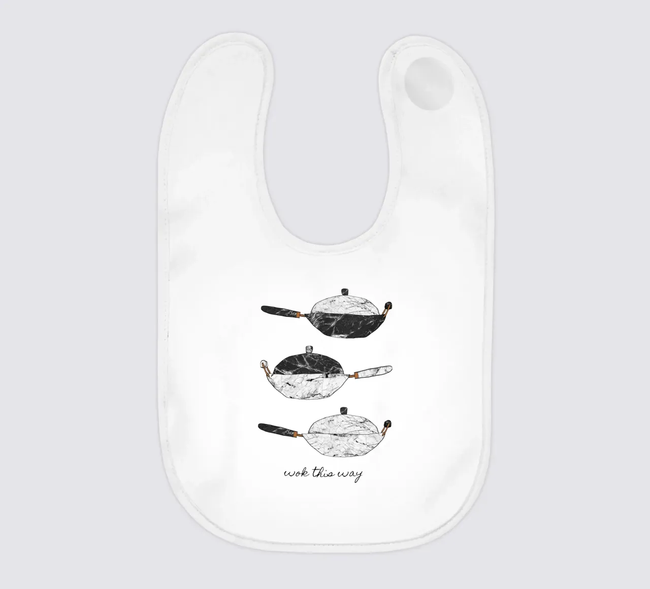 Wok This Way babero de Orara Studio