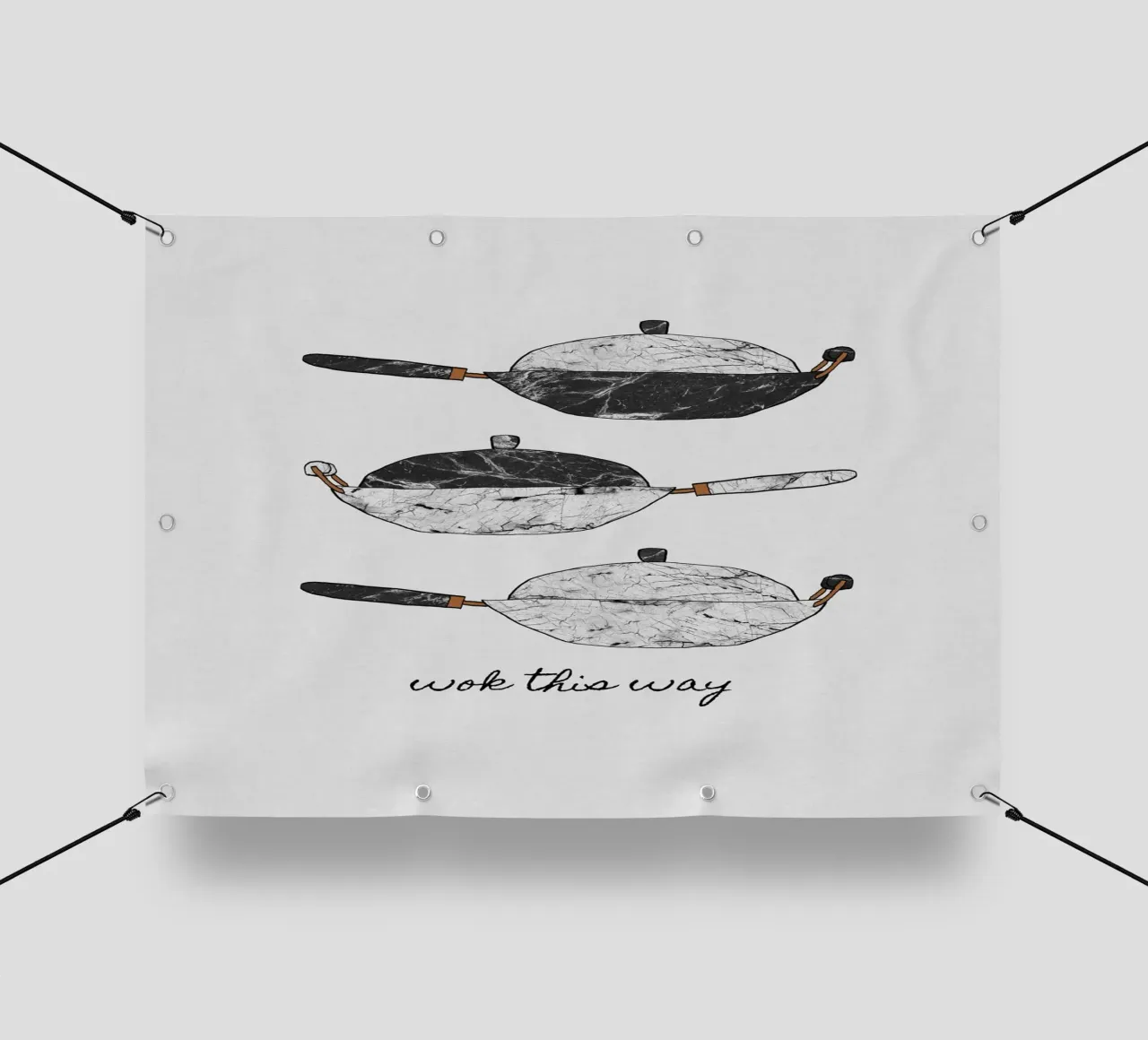 Wok This Way telo in pvc da Orara Studio