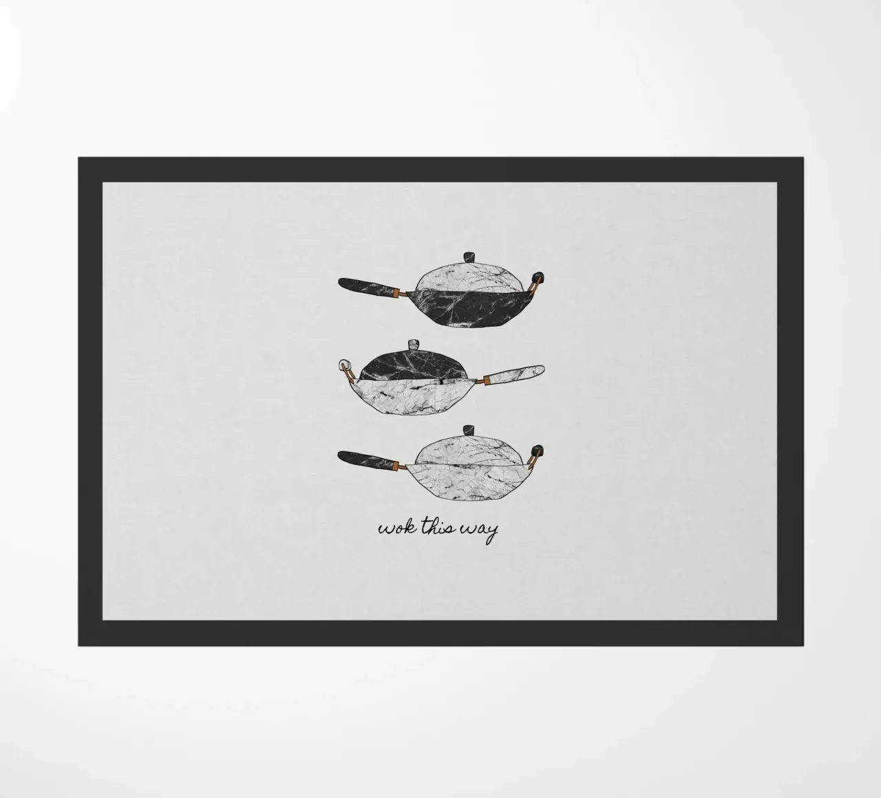 Wok This Way doormat by Orara Studio