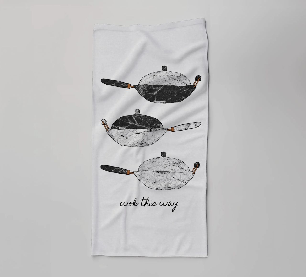 Wok This Way asciugamano da bagno da Orara Studio