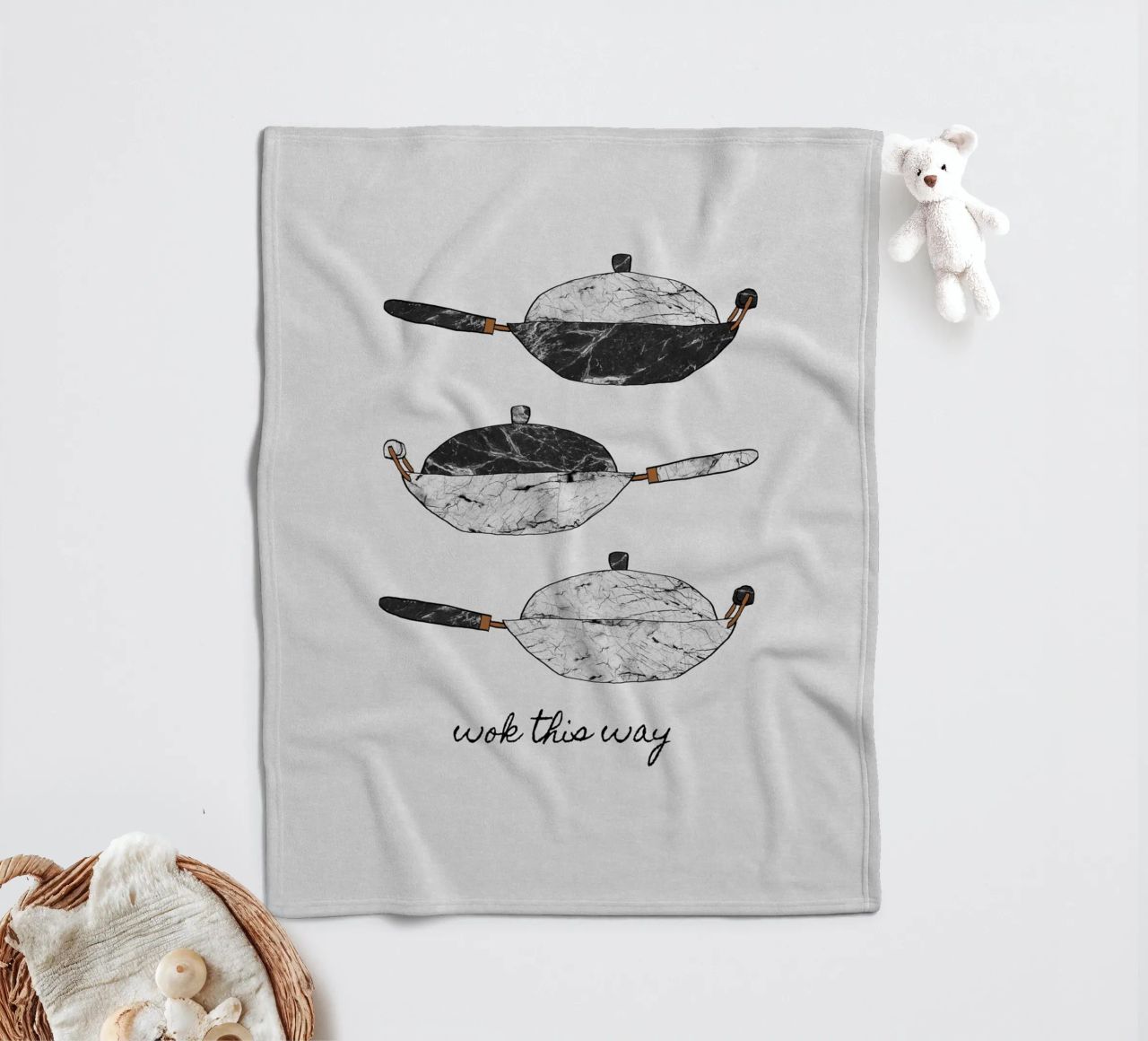 Wok This Way coperta in pile da Orara Studio