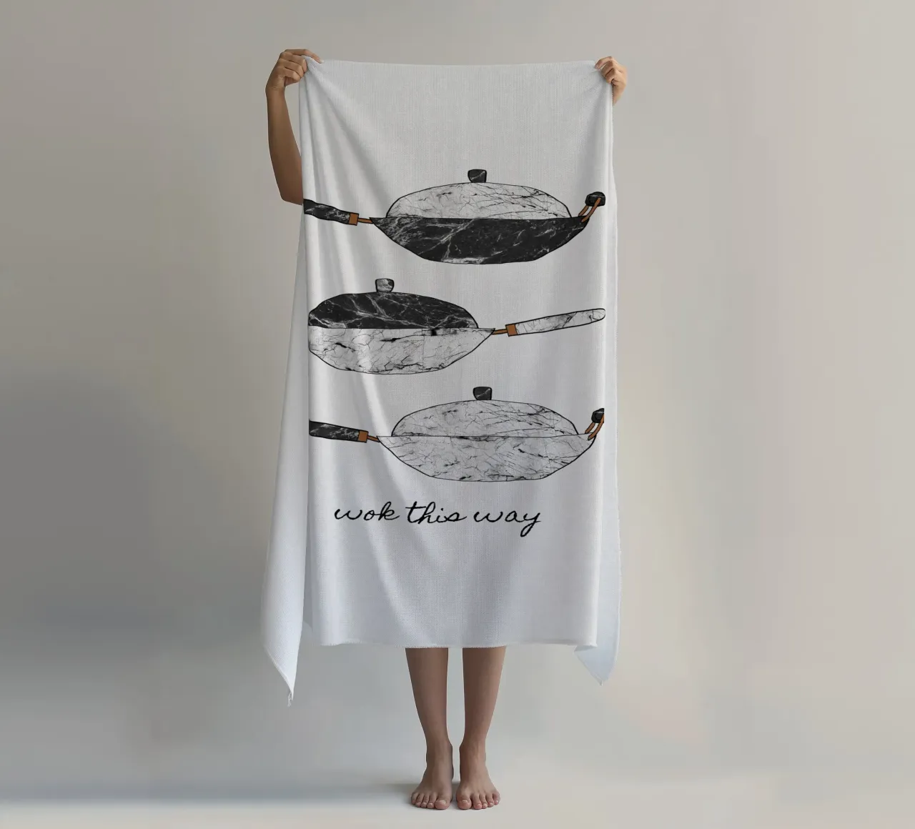 Wok This Way toalla de playa de Orara Studio