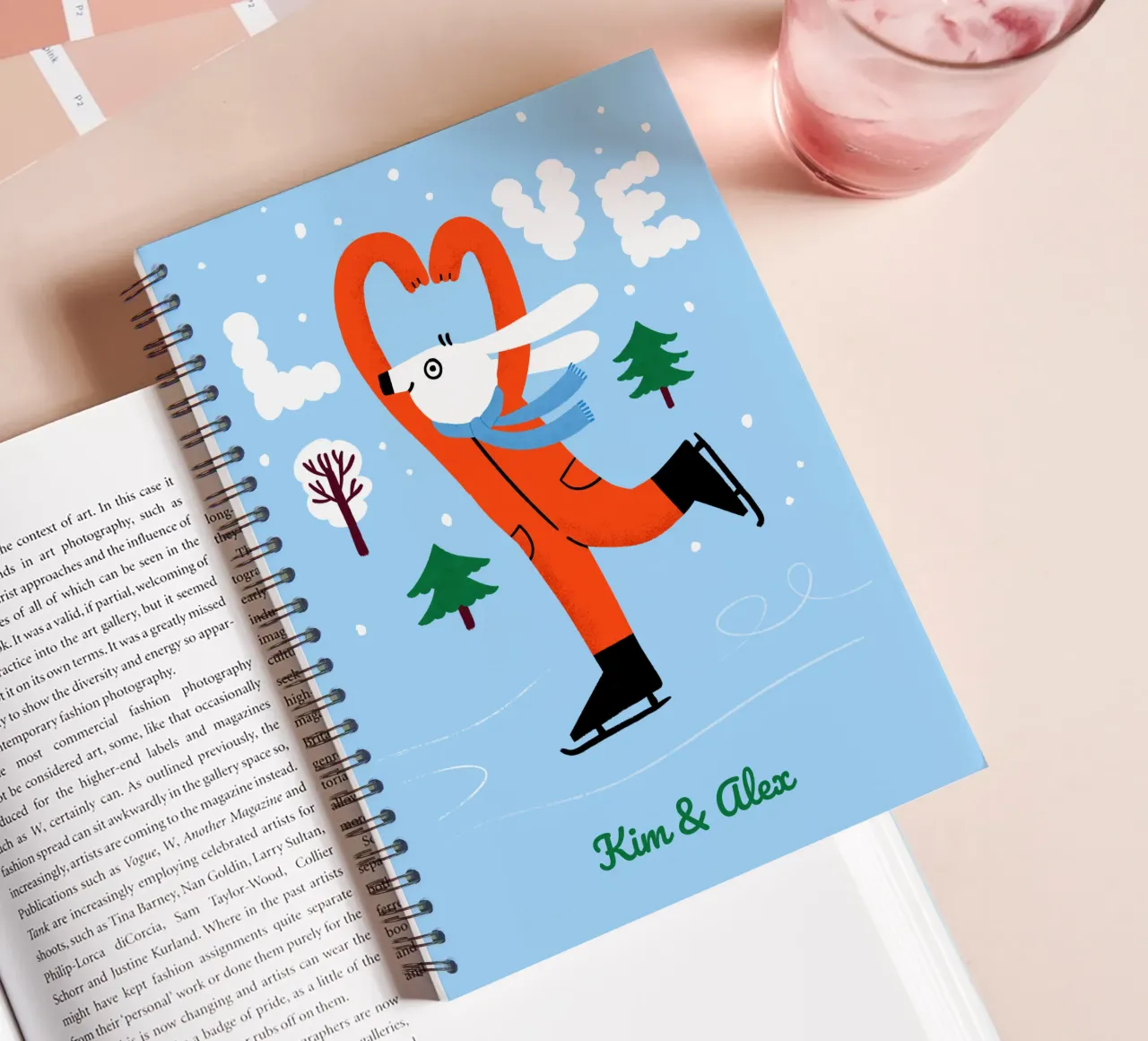 Love spiral notebook by aucontraire