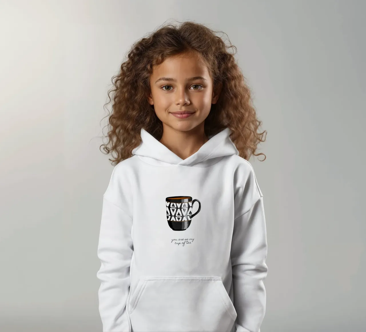You Are So My Cup of Tea kids hoodie by Orara Studio