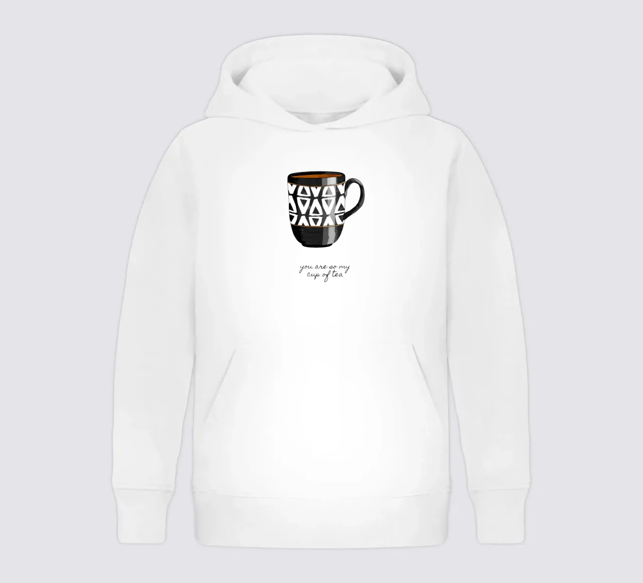 You Are So My Cup of Tea kids hoodie by Orara Studio