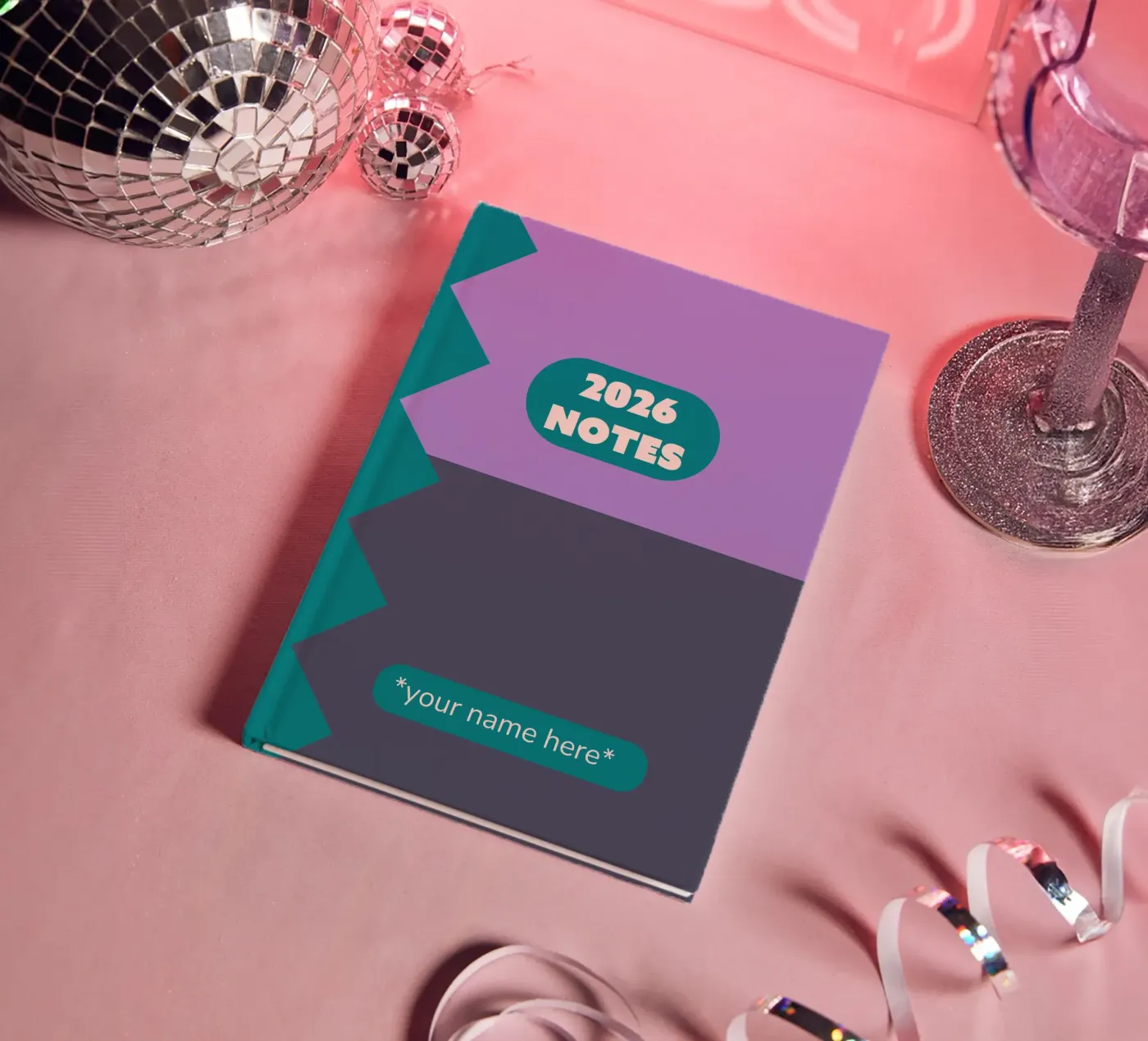 ZigZag Pattern Notebook notebook by Sunday Design Studio