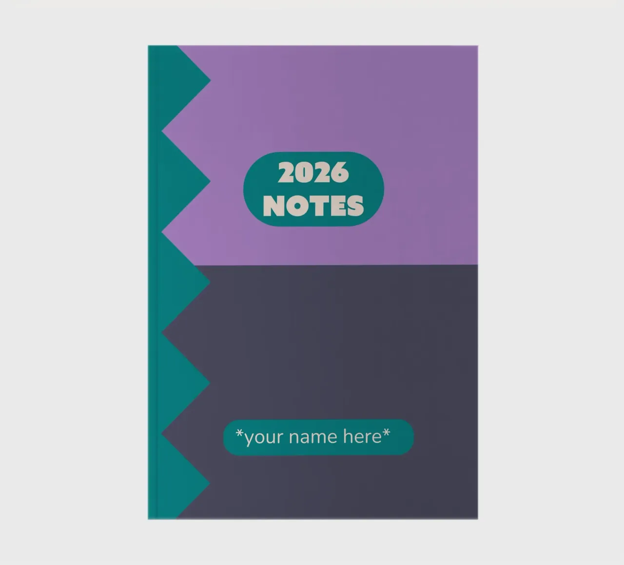 ZigZag Pattern Notebook carnet de notes de Sunday Design Studio