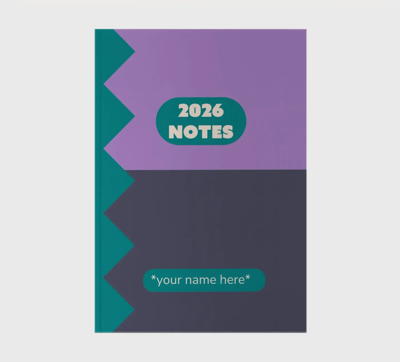 ZigZag Pattern Notebook notebook by Sunday Design Studio