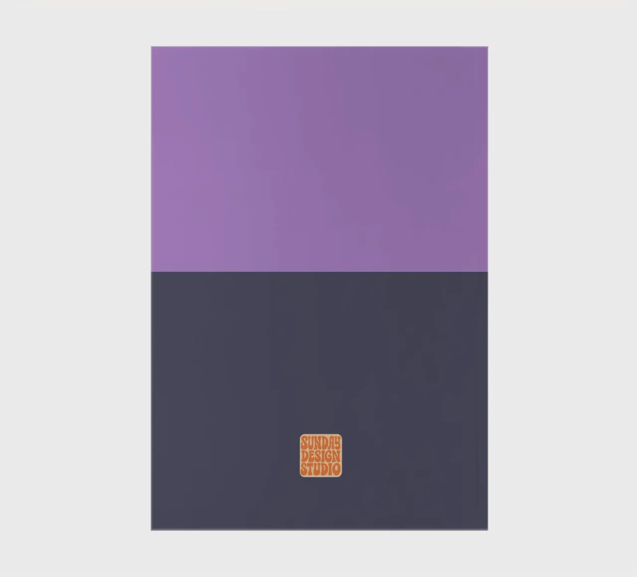 ZigZag Purple Pattern Notebook carnet de notes de Sunday Design Studio