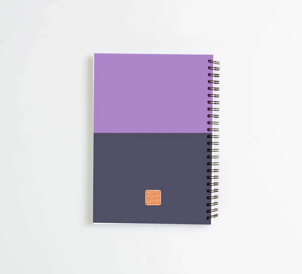 ZigZag Purple Pattern Notebook diario ad anelli da Sunday Design Studio
