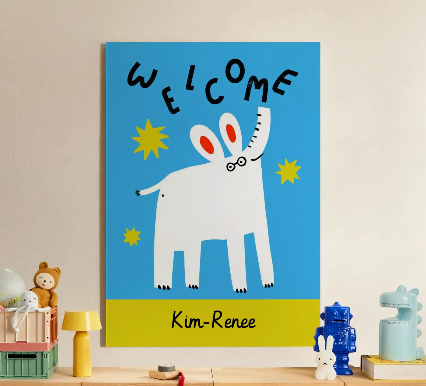 Benvenuto - Personalizzabile plexiglass da aucontraire