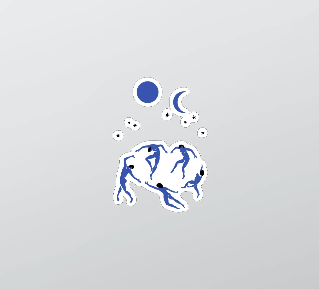 Blue Dancers sticker by Orara Studio