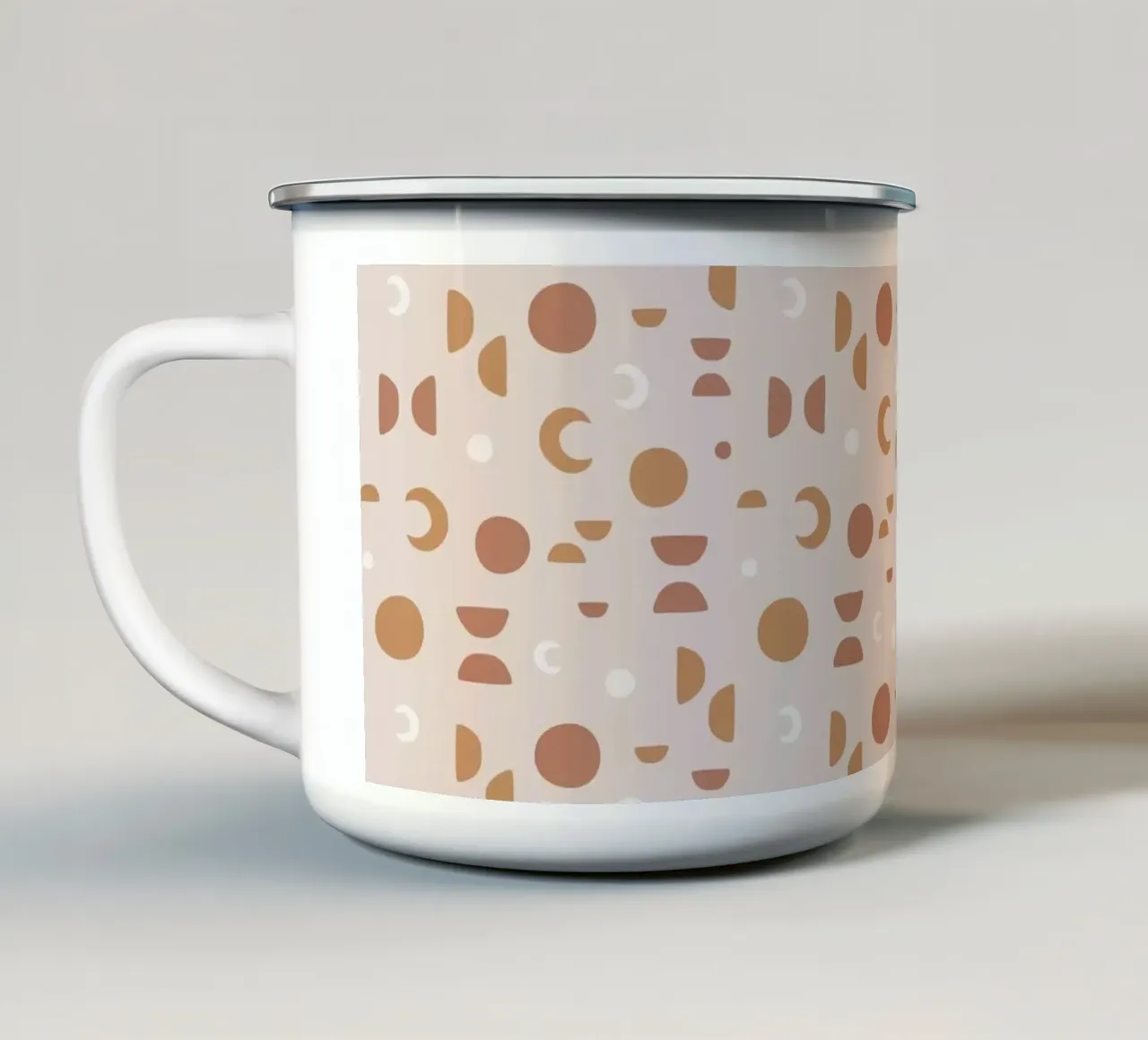 Fasi lunari di Blush tazza in smalto da Orara Studio