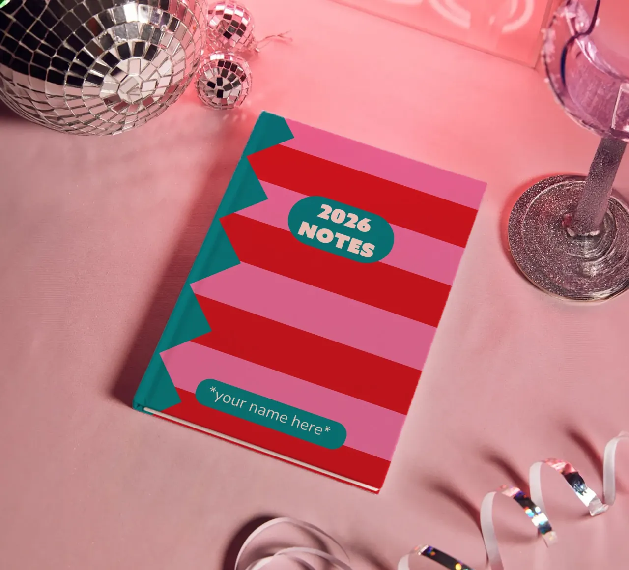 ZigZig and Stripes Notebook diario da Sunday Design Studio