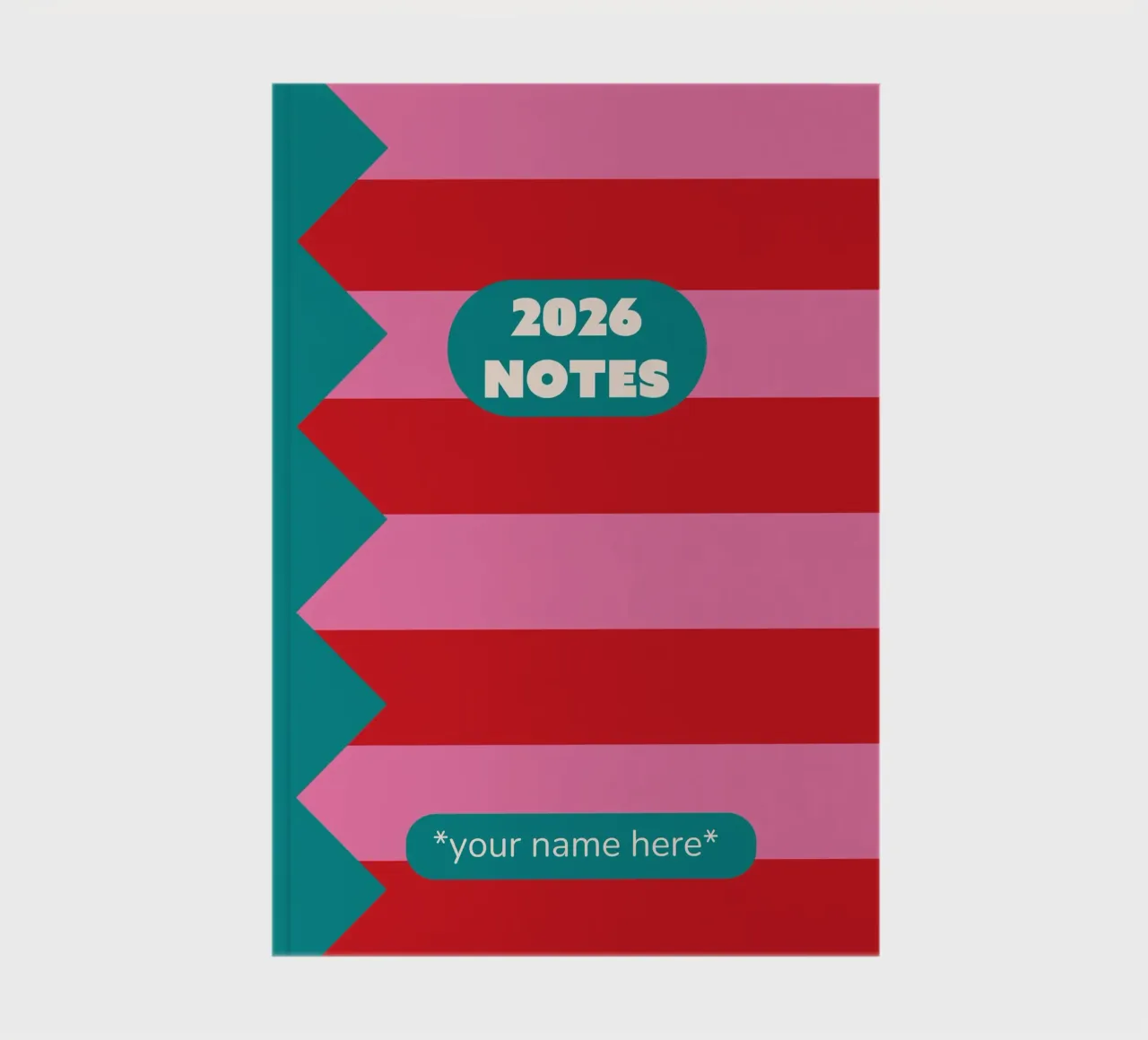 ZigZig and Stripes Notebook diario da Sunday Design Studio